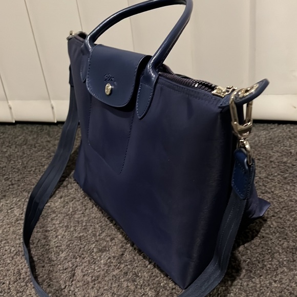 Longchamp Le Pliage Tote Bag in Navy Blue - Picture 3 of 5
